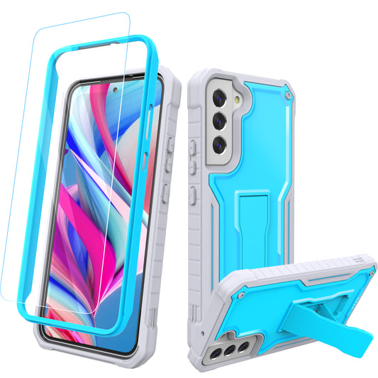 FITO for Samsung Galaxy S22 Plus Case, Dual Layer Shockproof Heavy Duty Case for Samsung S22 Plus with Screen Protector, Built in Kickstand