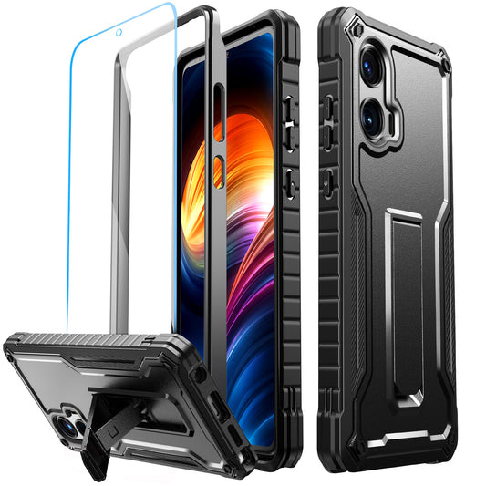 FITO for Moto G Stylus 5G 2024 Case with Screen Protector, Dual Layer Shockproof Heavy Duty Case for Moto G Stylus 5G 2024 Phone with Screen Protector, Built-in Kickstand