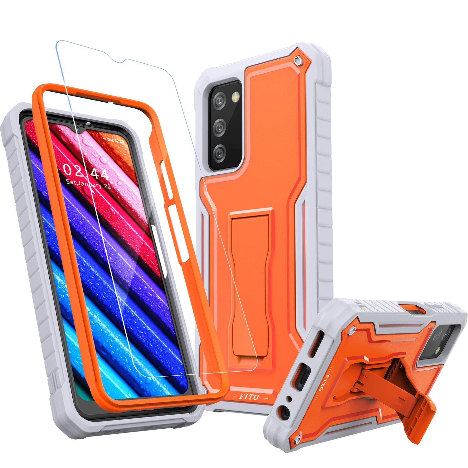 FITO for Samsung Galaxy A03S 5G Case, Dual Layer Shockproof Heavy Duty FITO Case FITO for Samsung Galaxy A03S 5G Case, Dual Layer Shockproof Heavy Duty FITO Case