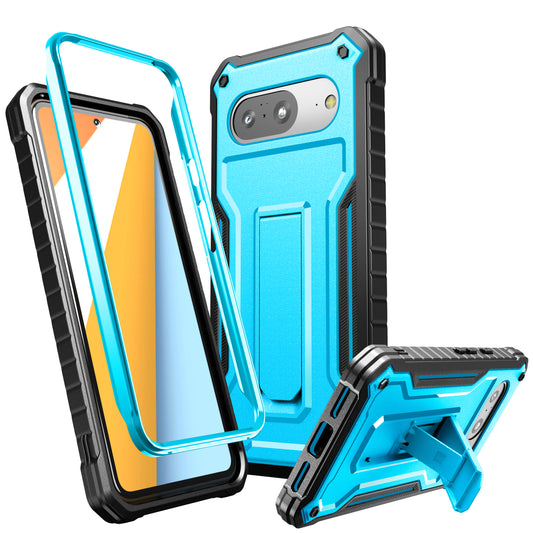 FITO for Google Pixel 8 Case, Dual Layer Shockproof Heavy Duty Case for Google Pixel 8 Phone with Screen Protector, Built-in Kickstand