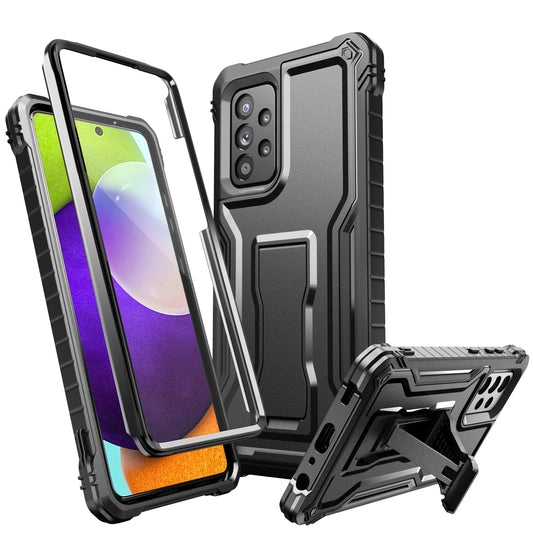 FITO Samsung A52 Case Built in Screen Protector, Dual Layer Shockproof Heavy Duty Case with Kickstand Compatible with Samsung Galaxy A52 Phone