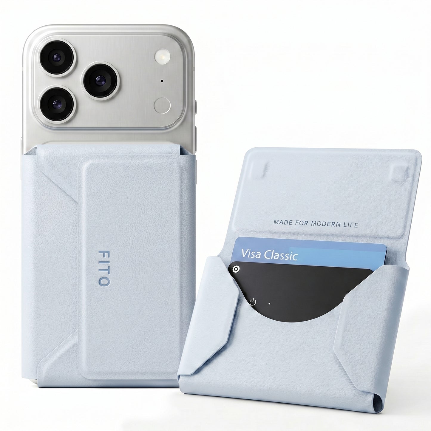 FITO for Magsafe Wallet, Multi-Layer Folding Design 6 Card Holder, Magnetic Phone Wallet for iPhone 17e/17/16/15/14/13/12 (Not for 13/12 Mini)