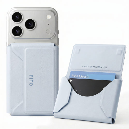 FITO for Magsafe Wallet, Multi-Layer Folding Design 6 Card Holder, Magnetic Phone Wallet for iPhone 17e/17/16/15/14/13/12 (Not for 13/12 Mini)