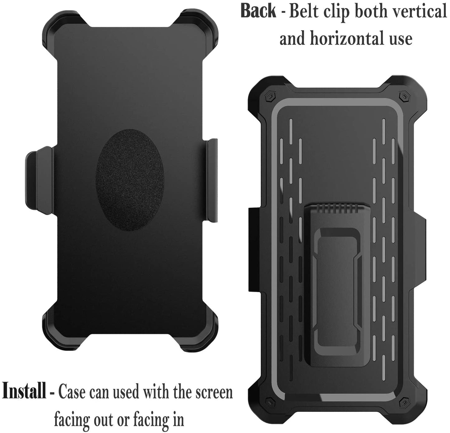 Holster Belt Clip iPhone 12 & iPhone 12 Pro Case 6.1 inch, Full Body Protection Case