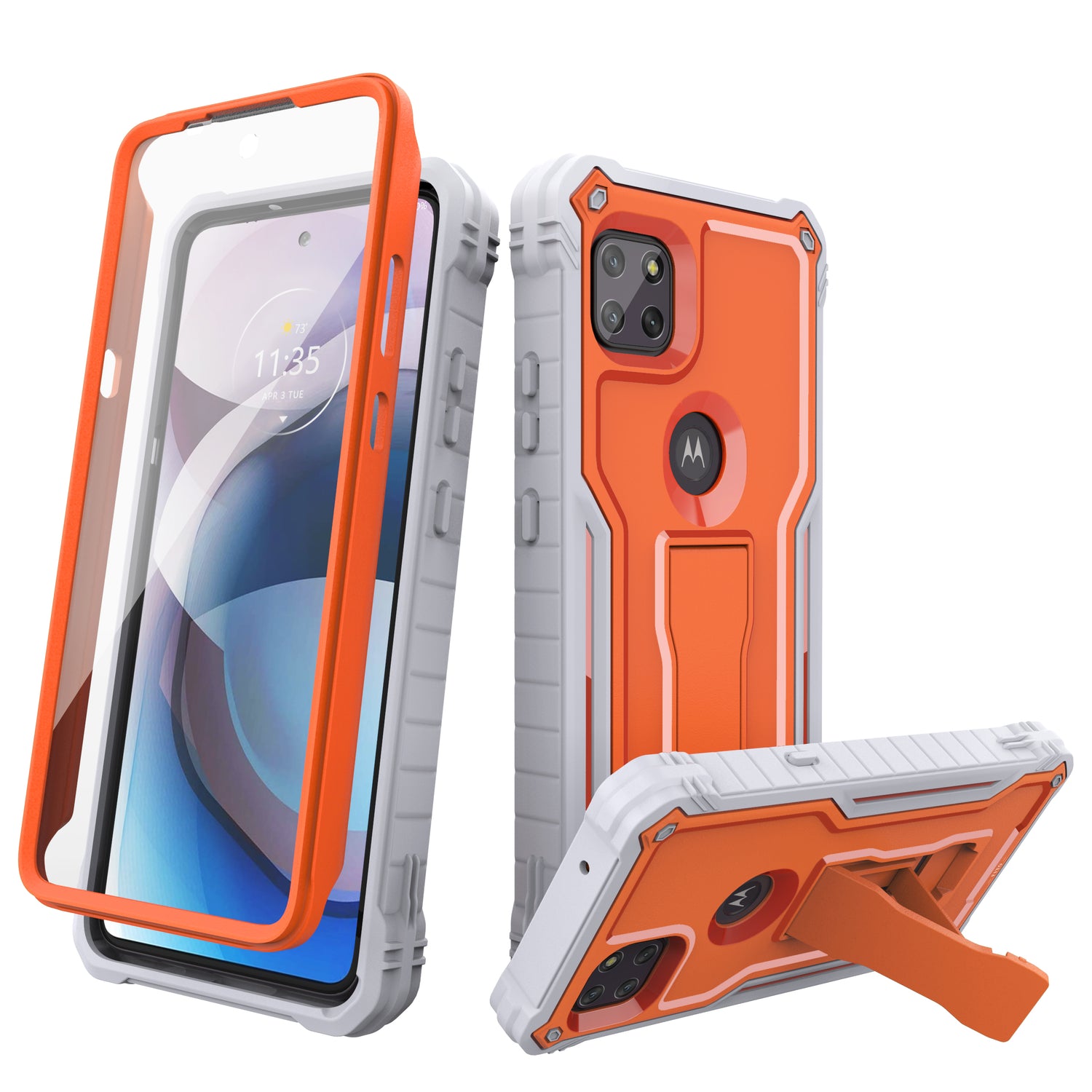 FITO for Moto One 5G ACE Case, Dual Layer Shockproof Heavy Duty